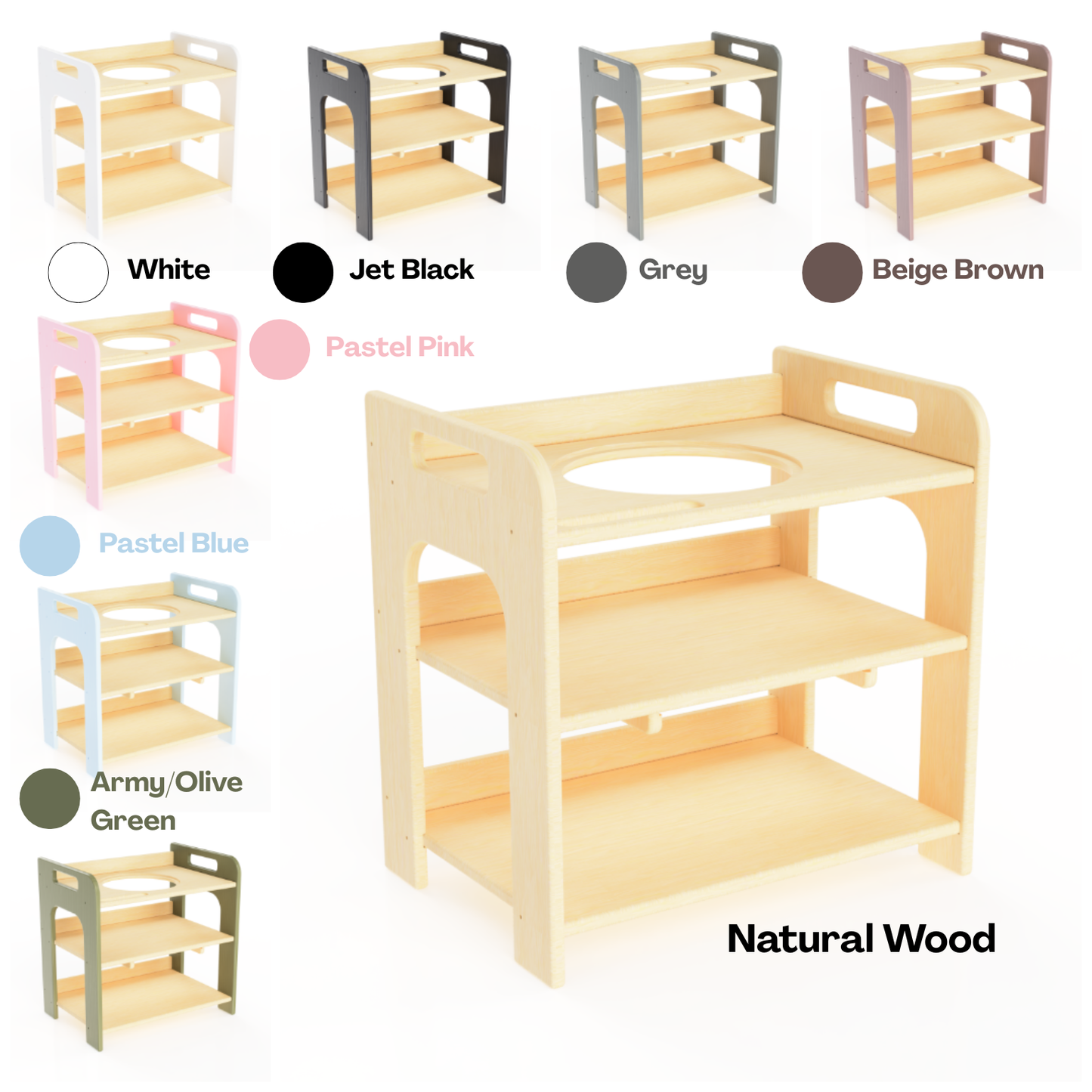 Montessori Wash Station with Lid
