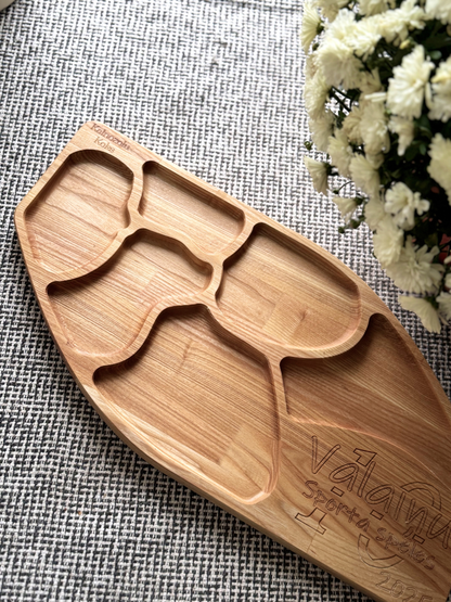 Personalized Oak Charcuterie Board – Handmade Wooden Snack Platter