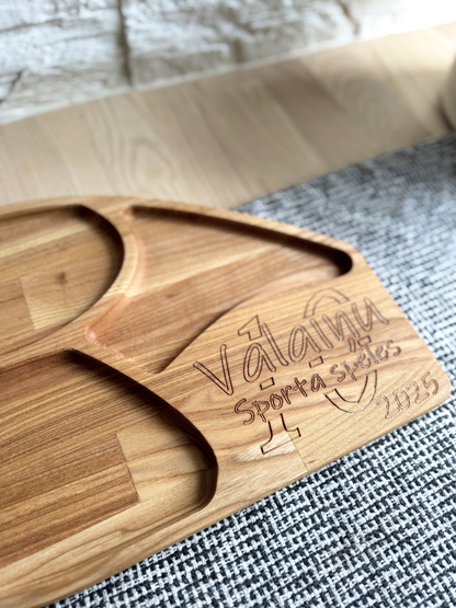 Personalized Oak Charcuterie Board – Handmade Wooden Snack Platter