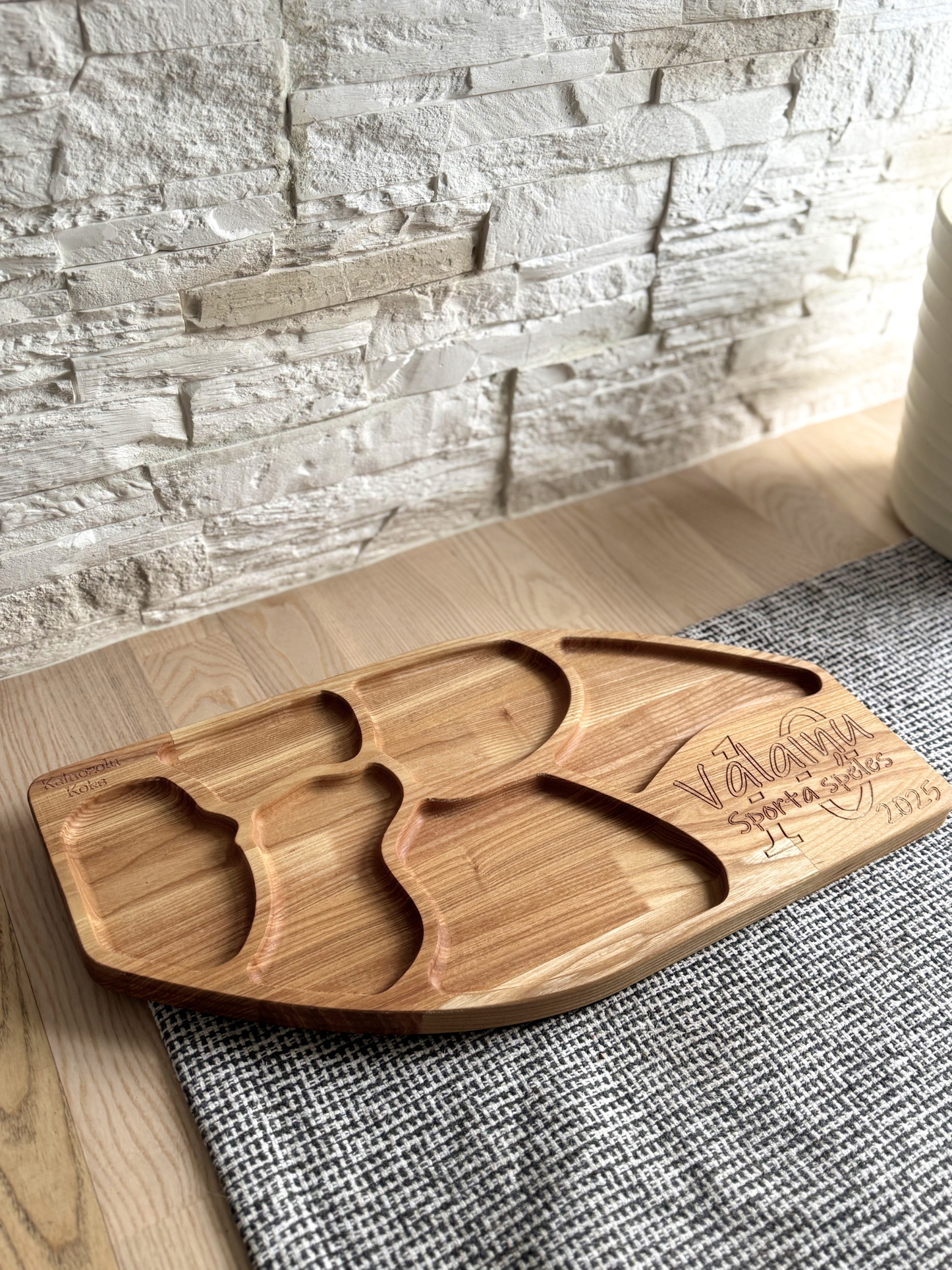 Personalized Oak Charcuterie Board – Handmade Wooden Snack Platter